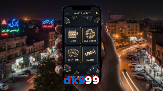 Main screen of Dk999 app page for PK players